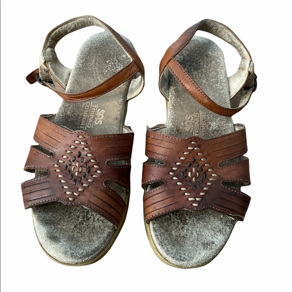 SAS Huarache Strippy Quarter Strap Sandals Sz 7.5
